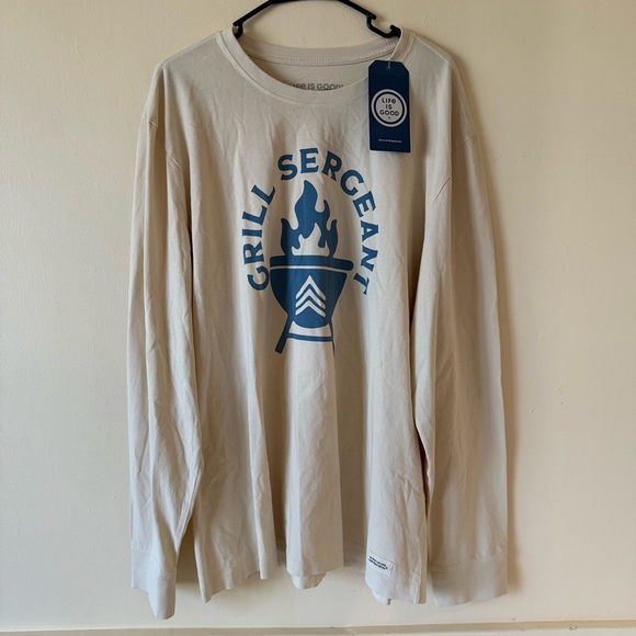 Life Is Good Other - Life Is Good Crusher Tee Mens Grill Sergeant Long Sleeve NEW XL New